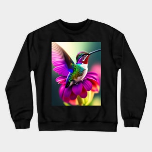 Manga Hummingbird Flying Cute Crewneck Sweatshirt